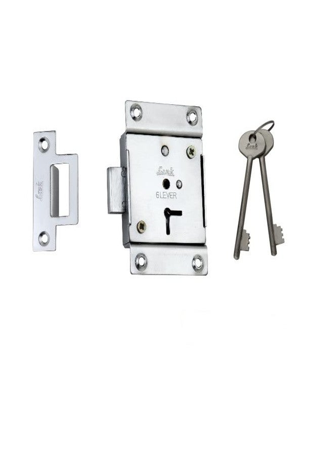 Link Cupboard Lock and Drawer Lock Chrome Polished 85mm Cylinder 802 - Image 1